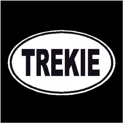 Trekie Oval Decal