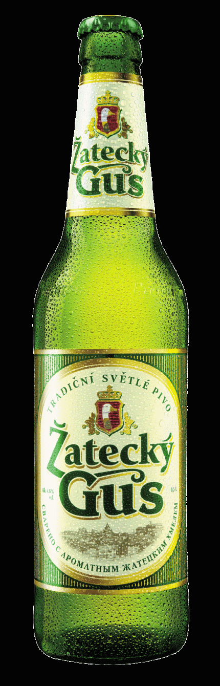 Zatecky Gus bottle Decal