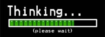 thinking please wait decal