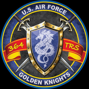 us airforce golden knights chip design sticker 1