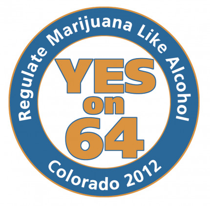 yes on 64 WEED sticker