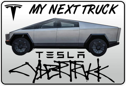 TESLA CYBERTRUCK My Next Truck Sticker