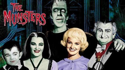 THE MUNSTERS TV SHOW STICKER COLOR