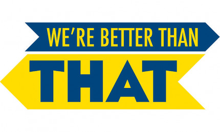 WERE BETTER THAN THAT ANIT RACISM STICKER