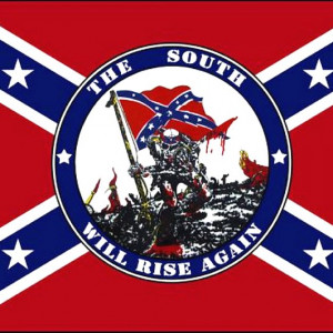 the south will rise again rebel sticker