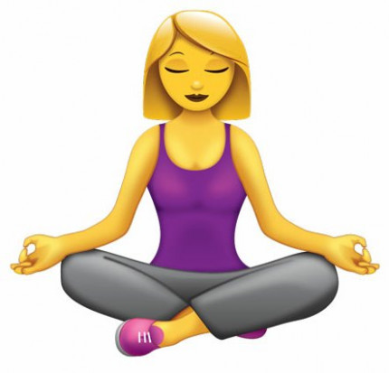 yoga woman emoji