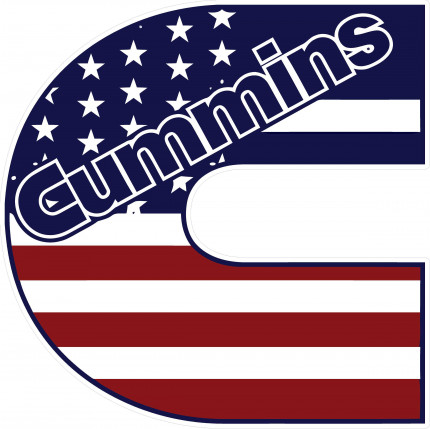 CUMMINS USA LOGO STICKER