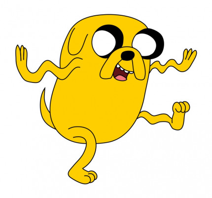 JAKE THE DOG FUNNY CARTOON STICKER 1