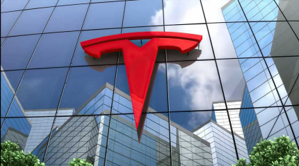 T is for TESLA sticker