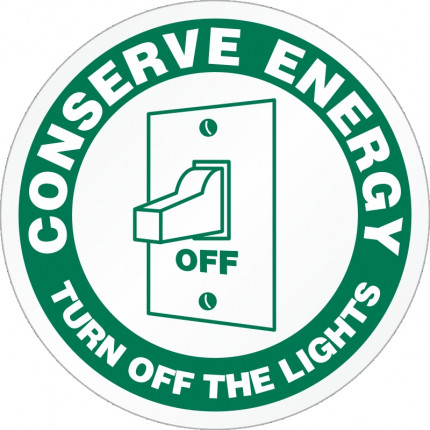 turn-off-sticker conserve recycle sticker