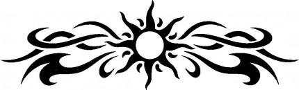 Tribal Art 5 Sticker