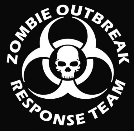 Zombie Team NEW Design Die Cut Vinyl Decal Sticker