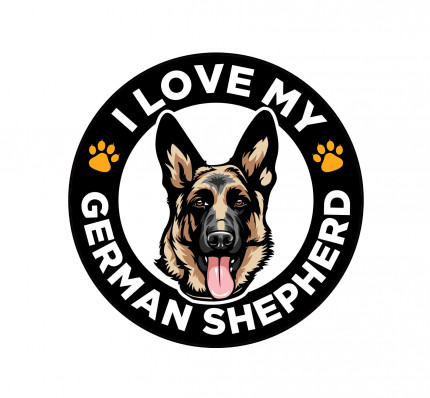 german shepard round