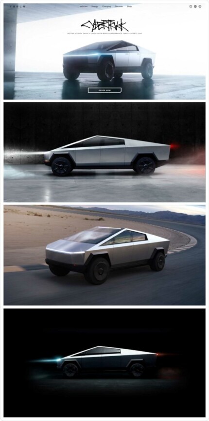 CYBERTRUCK PHOTO COLLECTION STRIP STICKER