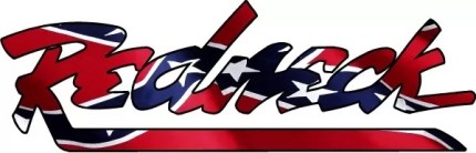 redneck rebel flag fill sticker