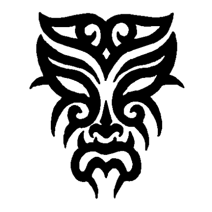 Tribal Mask Vinyl Car Decal