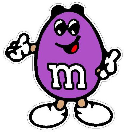 M&M PEANUT PURPLE
