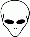 Alien Head Stickers 4