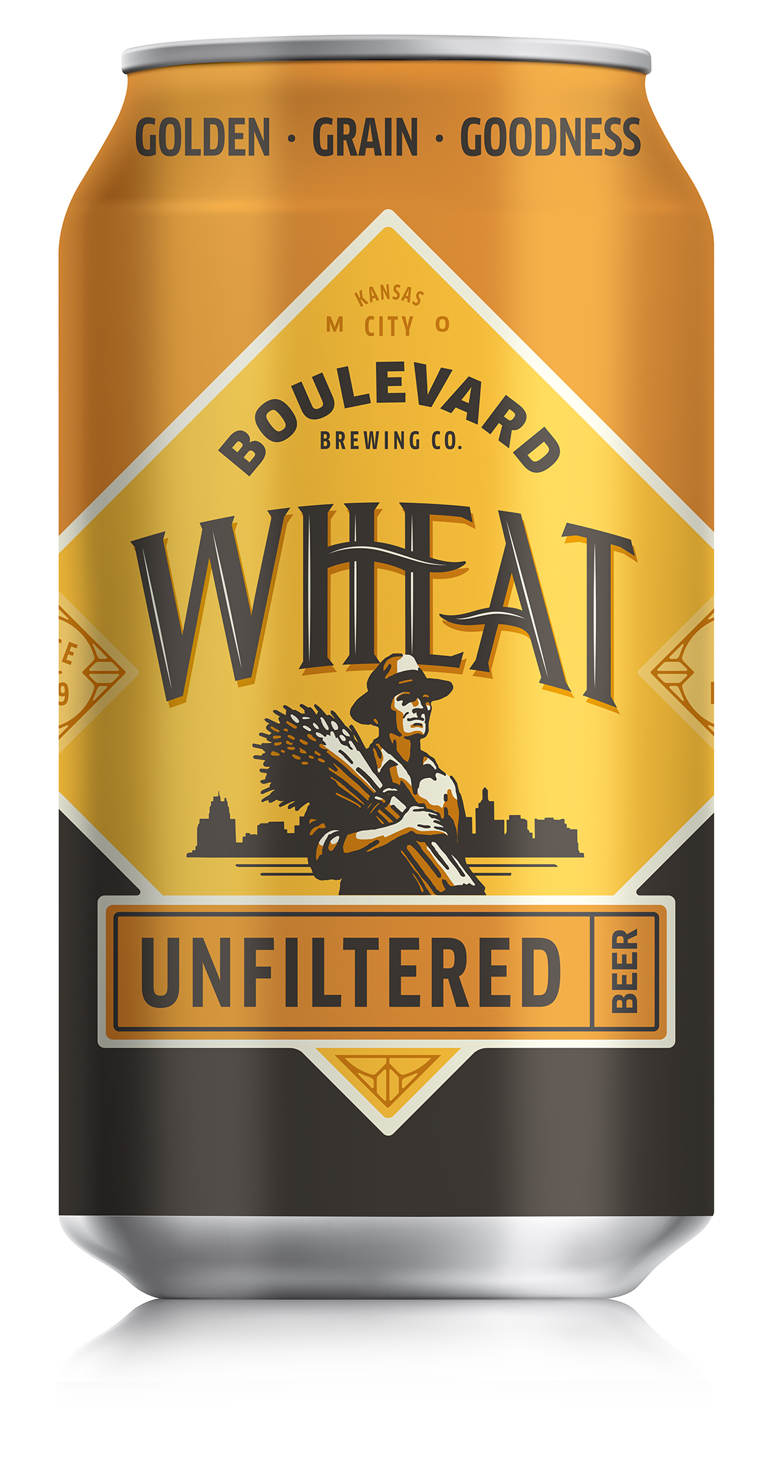 Boulevard WHEAT Unfiltered Beer Can Shaped Sticker