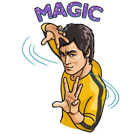 bruce dragon lee celebrity sticker_3