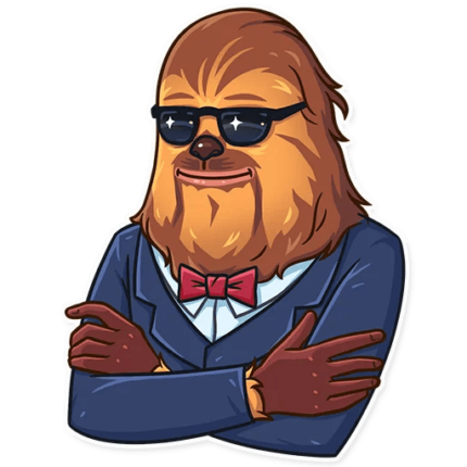 chewbacca wookiee star wars sticker 8