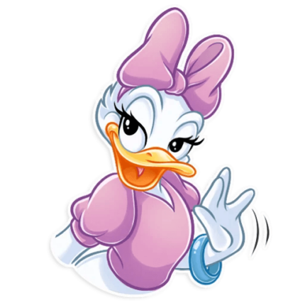 donald duck daisy duck disney cartoon sticker 21