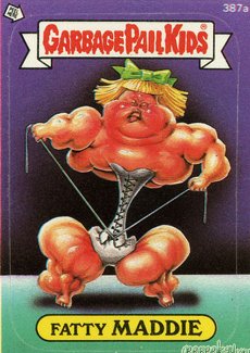 Fatty MADDIE Funny Sticker Name Decal