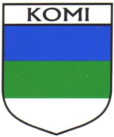 Komi Flag Crest Decal Sticker