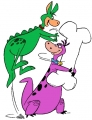 the flintstones dino and hopper flintstones decal sticker