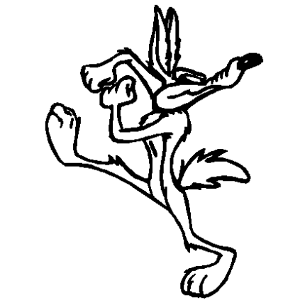 Coyote vinyl sticker