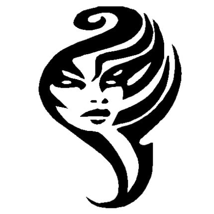 Tribal Face Decal - 733