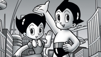 astro boy and girlfriend sticker 2