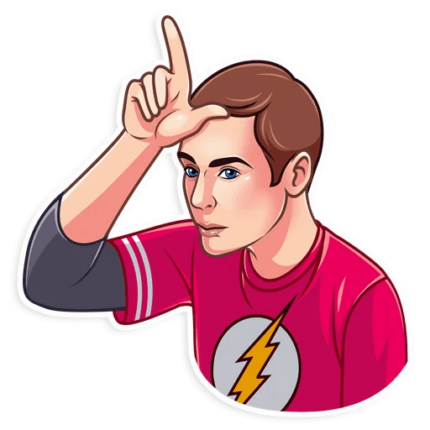 big bang sheldon cooper tv show sticker 20
