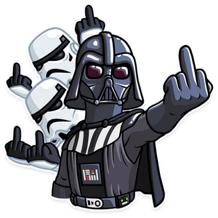 darth vader come to the dark side sticker 24