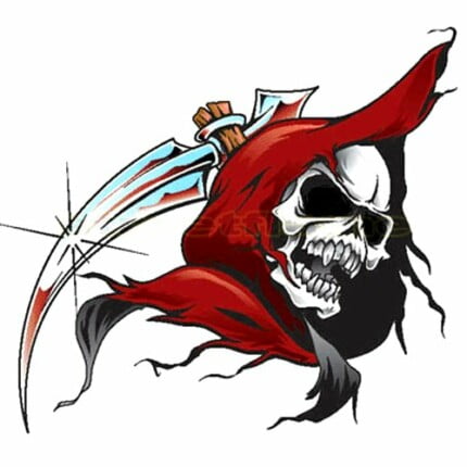 Grim Reaper Decal Sticker 3
