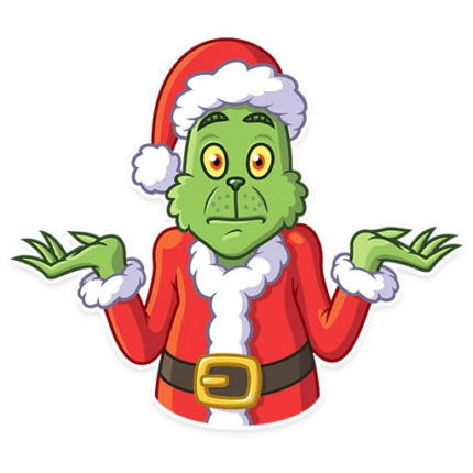 grinch stole christmas_cartoon sticker 12