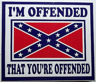 i am offended that your offended rebel flag sticker