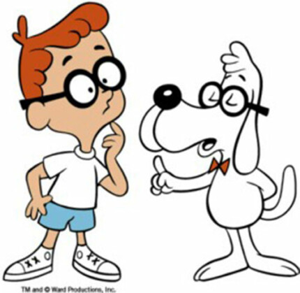 R&B Sherman and Mister-Peabody STICKER