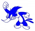 Woody Woodpecker MAD DIE CUT DECAL