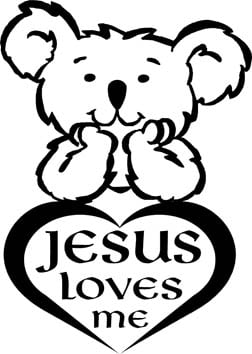 Jesus Loves Me Decal