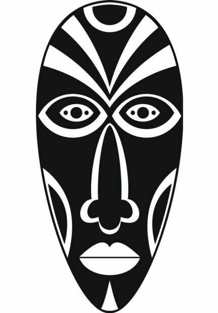 2 African Wall Art MASK 7