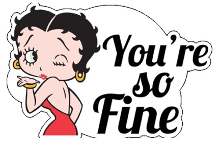 betty-boop-your so fine color sticker