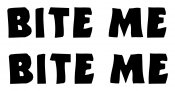 BITE ME die cut decal set