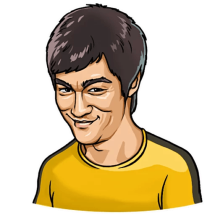 bruce dragon lee celebrity sticker_4