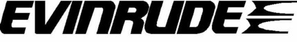 evinrude boat decal