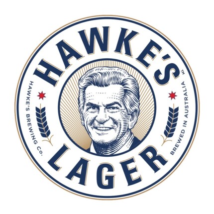 Hawkes_Lager-Logo_Round Beer Sticker