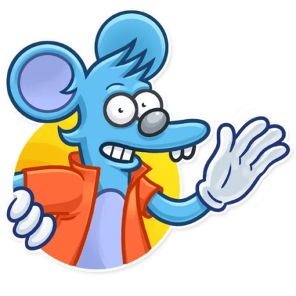 itchy and scratchy funny cartoon sticker 5