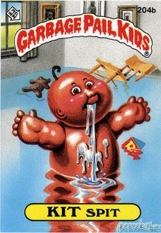 KIT Spit Funny Decal Name Sticker