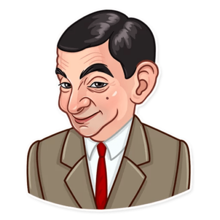 mr bean show funny car sticker 11
