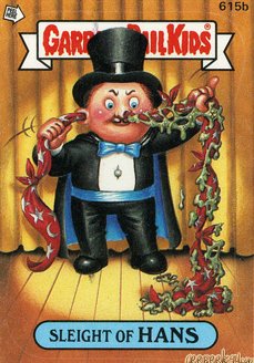 Sleight Of HANS Funny Decal Name Sticker